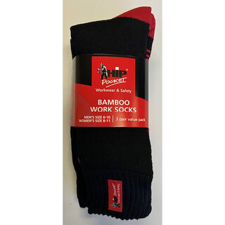 WORKWEAR, SAFETY & CORPORATE CLOTHING SPECIALISTS Hip Pocket 3 Yarn Work Socks - 3 Pack