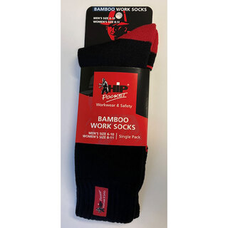 WORKWEAR, SAFETY & CORPORATE CLOTHING SPECIALISTS - Hip Pocket 3 Yarn Work Socks - Single Pack