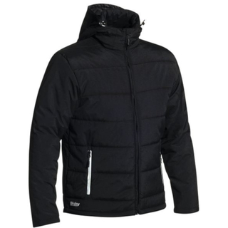 WORKWEAR, SAFETY & CORPORATE CLOTHING SPECIALISTS - PUFFER JACKET WITH ADJUSTABLE HOOD