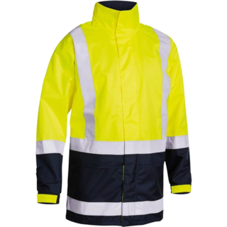 WORKWEAR, SAFETY & CORPORATE CLOTHING SPECIALISTS - TAPED HI VIS RAIN SHELL JACKET