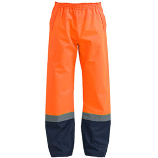 WORKWEAR, SAFETY & CORPORATE CLOTHING SPECIALISTS - TAPED HI VIS RAIN SHELL PANT