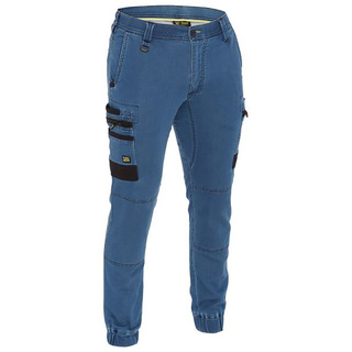 WORKWEAR, SAFETY & CORPORATE CLOTHING SPECIALISTS FLEX AND MOVE  STRETCH DENIM CARGO CUFFED PANTS