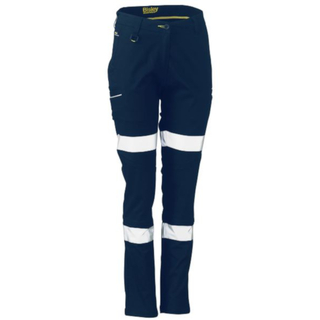 WORKWEAR, SAFETY & CORPORATE CLOTHING SPECIALISTS - WOMENS TAPED STRETCH COTTON PANTS