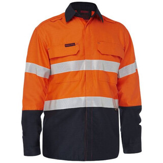 WORKWEAR, SAFETY & CORPORATE CLOTHING SPECIALISTS APEX 160 TAPED HI VIS LIGHTWEIGHT FR RIPSTOP VENTED SHIRT