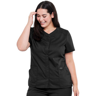 WORKWEAR, SAFETY & CORPORATE CLOTHING SPECIALISTS - Revolution - Ladies Snap Front V-Neck Top