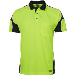 WORKWEAR, SAFETY & CORPORATE CLOTHING SPECIALISTS JB's HI VIS 4602.1 S/S ARM PANEL POLO