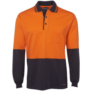 WORKWEAR, SAFETY & CORPORATE CLOTHING SPECIALISTS JB's HI VIS L/S COTTON POLO