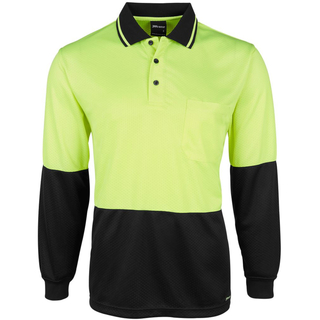 WORKWEAR, SAFETY & CORPORATE CLOTHING SPECIALISTS JB's HV L/S Jacquard Polo