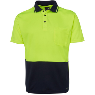 WORKWEAR, SAFETY & CORPORATE CLOTHING SPECIALISTS - JB's HI VIS 4602.1 NON CUFF TRAD POLO