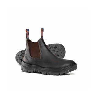 WORKWEAR, SAFETY & CORPORATE CLOTHING SPECIALISTS - Claret Oil Kip V-Cut Elastic Sided Boot