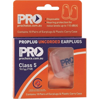 WORKWEAR, SAFETY & CORPORATE CLOTHING SPECIALISTS Probullet Disposable Uncorded Earplugs 10 Pack Uncorded