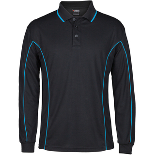 WORKWEAR, SAFETY & CORPORATE CLOTHING SPECIALISTS - PODIUM L/S PIPING POLO