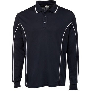 WORKWEAR, SAFETY & CORPORATE CLOTHING SPECIALISTS PODIUM L/S PIPING POLO