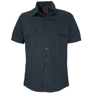 WORKWEAR, SAFETY & CORPORATE CLOTHING SPECIALISTS - Open Front Shirt Short Sleeves