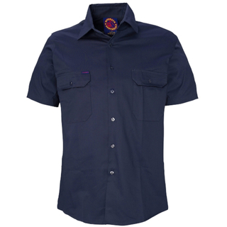 WORKWEAR, SAFETY & CORPORATE CLOTHING SPECIALISTS Open Front Shirt Short Sleeves