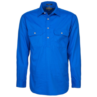 WORKWEAR, SAFETY & CORPORATE CLOTHING SPECIALISTS Mens Pilbara Closed Front L/S Shirt