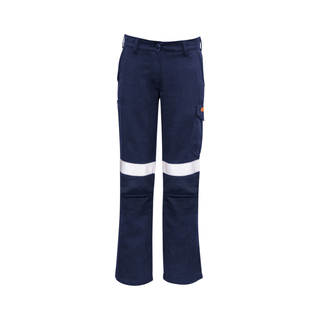 WORKWEAR, SAFETY & CORPORATE CLOTHING SPECIALISTS - Womens Orange Flame Taped Cargo Pant