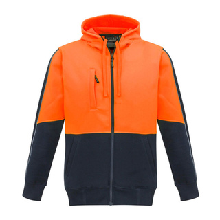 WORKWEAR, SAFETY & CORPORATE CLOTHING SPECIALISTS Unisex Hi Vis Full Zip Hoodie