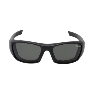 WORKWEAR, SAFETY & CORPORATE CLOTHING SPECIALISTS - BULLET - Matt Black Frame, Smoke Polarized Lens - Safety Polarized Glasses