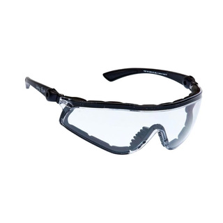 WORKWEAR, SAFETY & CORPORATE CLOTHING SPECIALISTS - FLARE with Protective Seal - Matt Black Frame, Clear Lens - Safety Glasses