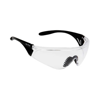 WORKWEAR, SAFETY & CORPORATE CLOTHING SPECIALISTS FLARE with Vented Arms - Matt Black Frame, Clear Lens - Safety Glasses