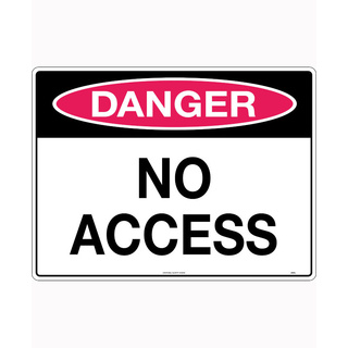 WORKWEAR, SAFETY & CORPORATE CLOTHING SPECIALISTS 600x400mm - Corflute - Danger No Access