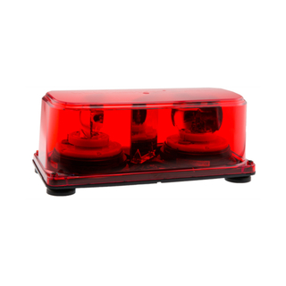 WORKWEAR, SAFETY & CORPORATE CLOTHING SPECIALISTS Large Rotating Mini Bar - Red Hardwire 12VDC