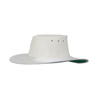 WORKWEAR, SAFETY & CORPORATE CLOTHING SPECIALISTS Tanami Breeze White with BottleGreen underside-White / Bottle Green-M