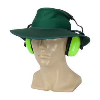 WORKWEAR, SAFETY & CORPORATE CLOTHING SPECIALISTS Earmuff Hat Micromesh-Bottle Green-M