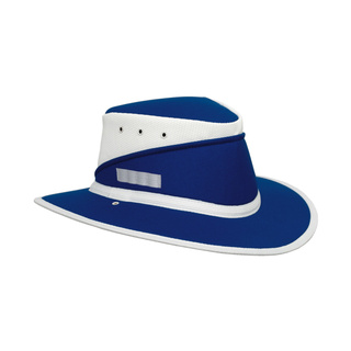 WORKWEAR, SAFETY & CORPORATE CLOTHING SPECIALISTS Flinders Royal Blue with White Breeze and Trim MediumBrim-Royal-M