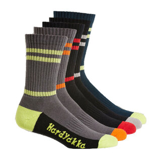 WORKWEAR, SAFETY & CORPORATE CLOTHING SPECIALISTS Foundations - HY CREW SOCK 5 PACK